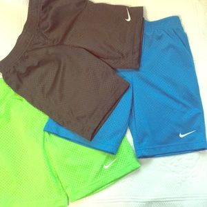 3 pairs of Boys size 7 Nike shorts